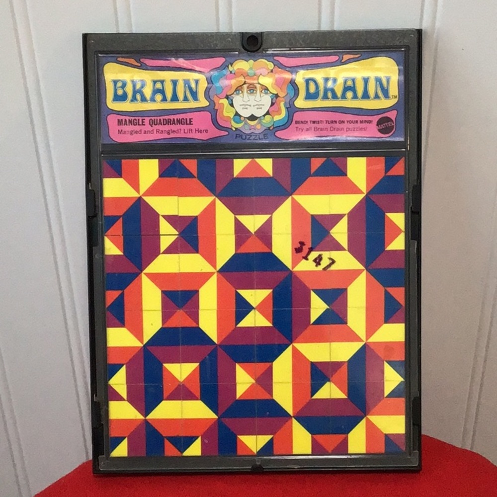 Vintage 1969 Mattel Brain Drain Puzzle